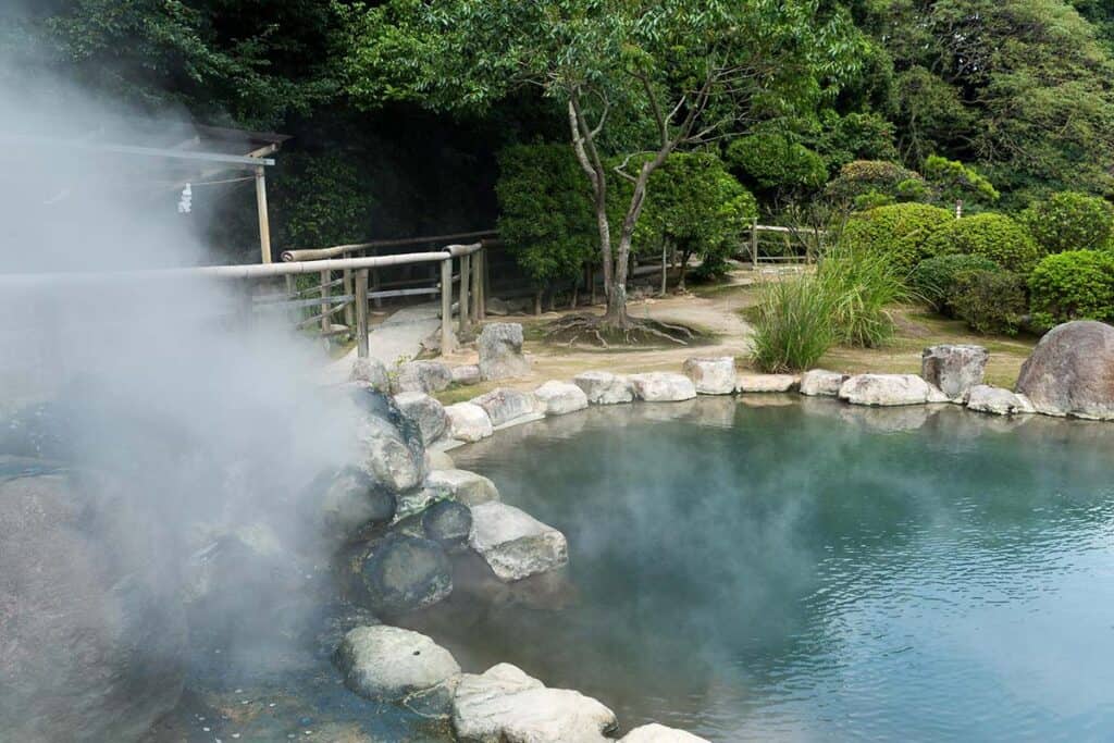 japanese hot springs in Beppu- Japan